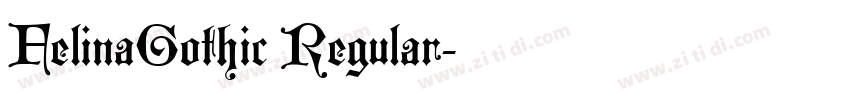 FelinaGothic Regular字体转换